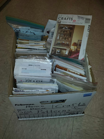 Box of Home Decor Patterns