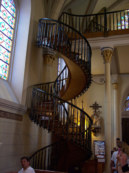 Spiral staircase in the Loretto Chapel