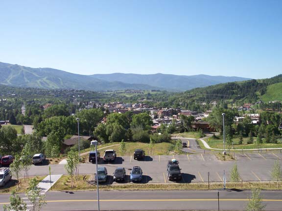 Valley view of Steamboat Springs